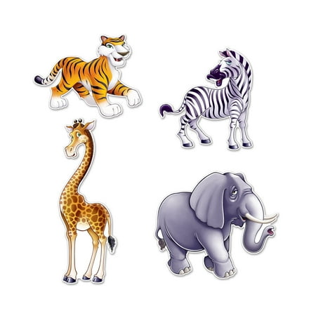 UPC 034689542155 product image for Party Decoration Jungle Animal Cutouts 15.5 | upcitemdb.com