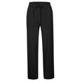 thumbnail image 3 of yunLCZ Women's Palazzo Pants Women Fashion Solid Color Cotton Elastic Long Pants Beach Leisure Trousers Work Clothes for Office, 3 of 4
