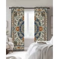 thumbnail image 4 of Southwest Farmhouse Blackout Curtains for Bedroom Living Room Darkening Curtains 84 Inch Length 2 Panels Set Orange Blue Desert Bohemian Window Curtain Window Treatment Grommet Drapes 52"x84", 4 of 9
