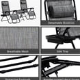 thumbnail image 2 of Folding Chair Set with Table/Patio or Camping Trips/Multiple Storage Spots, 2 of 6