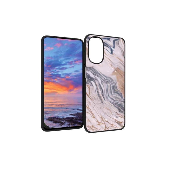 Compatible with Moto G 5G 2022 Phone Case, Marble-Custom38 Case Men Women, Flexible Silicone Shockproof Case for Moto G 5G 2022