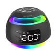 thumbnail image 4 of Reloj despertador digital perfecl con altavoz atenuador multifuncional reloj de escritorio LED con dos alarmas para mesita de noche Negro, 4 of 8