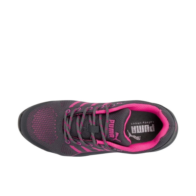 puma women's celerity knit steel safety toe pink