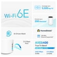 thumbnail image 3 of TP-Link Deco AXE5400 Sistema de Malla WiFi 6E Tribanda (Deco XE75 Pro): Puerto WAN/LAN de 2,5 G, Cubre hasta 5500 Pies Cuadrados, Reemplaza el Enrutador y el Extensor WiFi, Malla Alimentada por IA, Nu, 3 of 5