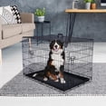 Bilot 36 inch Dog Crate Double Door Folding Metal Dog or Pet Crate