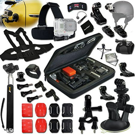Xtech® MOTORSPORTS ACCESSORIES Kit for GoPro Hero 4 3+ 3 2 1 Hero4 Hero3 Hero2, Hero 4 Silver, Hero 4 Black, Hero 3+ Hero3+ Hero 3 Silver, Hero 3 Black and for Car / Cars, Car Racing, Motorcycles,