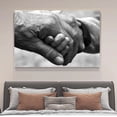 thumbnail image 4 of Old Man And Child Holding Hands Canvas Poster Bedroom Decor Sports Landscape Office Room Decor Gift,Frame-style,08x12inch(20x30cm), 4 of 8