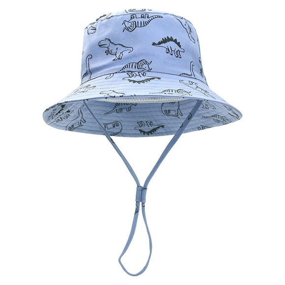 Wxirdiow Baby Girl Sun Hat Kids Sun Hat Bucket Hats for Boys Girls Summer Sun Protection Wide Brim Unisex Beach Outdoor Light Blue Size,3-4 Years