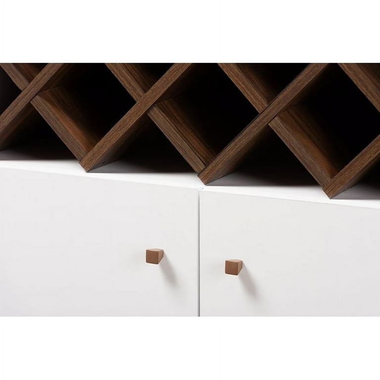 Baxton Studio Serafino Wine Cabinet- White Baxton Studio Serafino Wine Cabinet- White