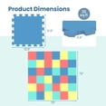 thumbnail image 3 of Gymax 36 Pack Interlocking EVA Foam Floor Tiles 2/5 Inch Thick Puzzle Exercise Mats Multicolor, 3 of 10