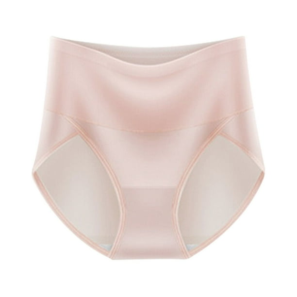 Gibobby Ropa interior mujer algodon Ropa interior calida de cintura alta para mujer bragas sin marcas de cintura alta ropa interior elastica de