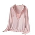 thumbnail image 2 of Garbnen M-4XL Sun Protection Jacket Long Sleeve Full Zip Hoodie Women with Pockets Summer Hiking Outdoor Women's Sun Shirt with Thumb Holes XXL, 2 of 6