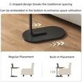 thumbnail image 5 of C-Shaped End Table Small Side Table for Couch Sofa Table with Metal Frame for Living Room, Bedroom, Bedside, 5 of 5
