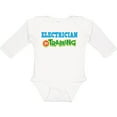 thumbnail image 3 of Inktastic Electrician in Training Boys or Girls Long Sleeve Baby Bodysuit, 3 of 5