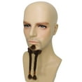 thumbnail image 3 of HPO Adult Men's Long Sparrow fake Goatee – Brown Human Hair Beard for Costume & Cosplay, 3 of 6