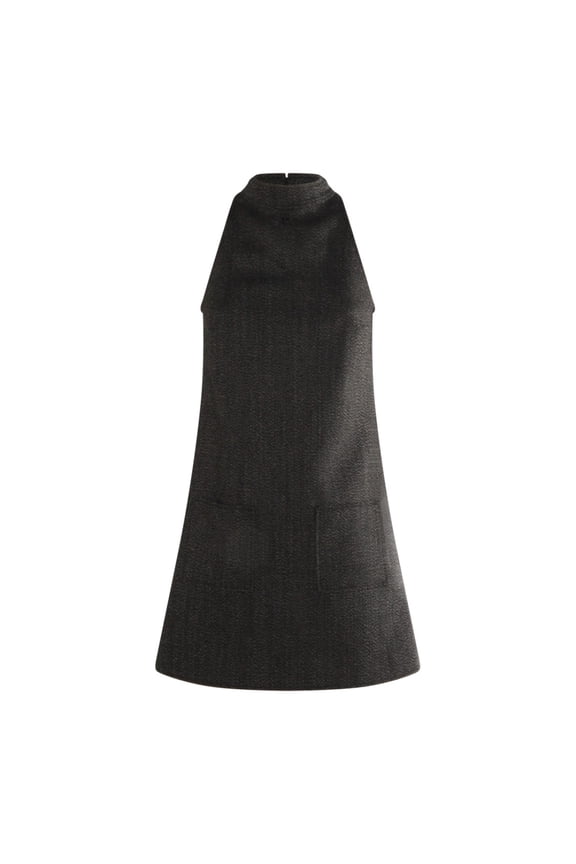 Courrges Black Wool Dress (Women's)