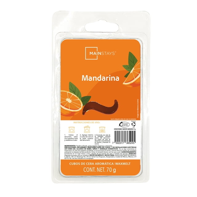 Cubos de Cera Aromática Mainstays Mandarina 70 G