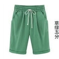 thumbnail image 4 of pitrice Short Pants Elastic Waistband Loose Shorts Woman Summer Outfits, Green, L, 4 of 6