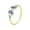 Rainbow, variant on Butterfly Rings for Women Hollow Openwork Stainless Steel Dainty Band Minimalist Simple Delicate Everyday Statement Gift Personalized Jewelry Silver Plated Size 6