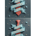 thumbnail image 4 of Decorative Design Happy Father's Day Banner Polyester Material Tie Decoration Blue Ribbon for Family Celebration Indoor Decoration Event Decoration, 4 of 8