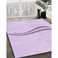 thumbnail image 3 of Ahgly Company Machine Washable Indoor Square Transitional Bright Lilac Purple Area Rugs, 6' Square, 3 of 7