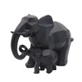 thumbnail image 4 of Madre Hijo Pareja Amor Escultura Decorativa Negro Sunnimix Figura de resina elefante, 4 of 8