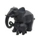 thumbnail image 4 of Decoración creativa Decoración para hogar Adorno de sanía de estatuil de Negro Colco Estatuilla de elefante de resina, 4 of 8