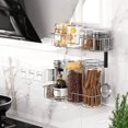 thumbnail image 3 of Organizador combinado de almacenamiento para baño y ducha con ventosa, sin daños, cesta de alambre inoxidable para accesorios de cocina y baño, paquete de 2, 3 of 5