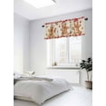 thumbnail image 3 of Christmas Xmas Valances for Windows, Watercolor Gingerbread Man Light Filtering Window Treatment Valances, Rod Pocket Small Curtains for Kitchen/Bathroom, 56"x16", 3 of 9