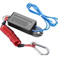 thumbnail image 1 of 4FT Trailer Breakaway Switch with 4FT Breakaway Coiled Cable,Including Electric Brake Switch Used for Travel Trailers, RV Towing Trailer, Outside Trailer Accessories (Spring-Loaded Rope A, 4FT), 1 of 4