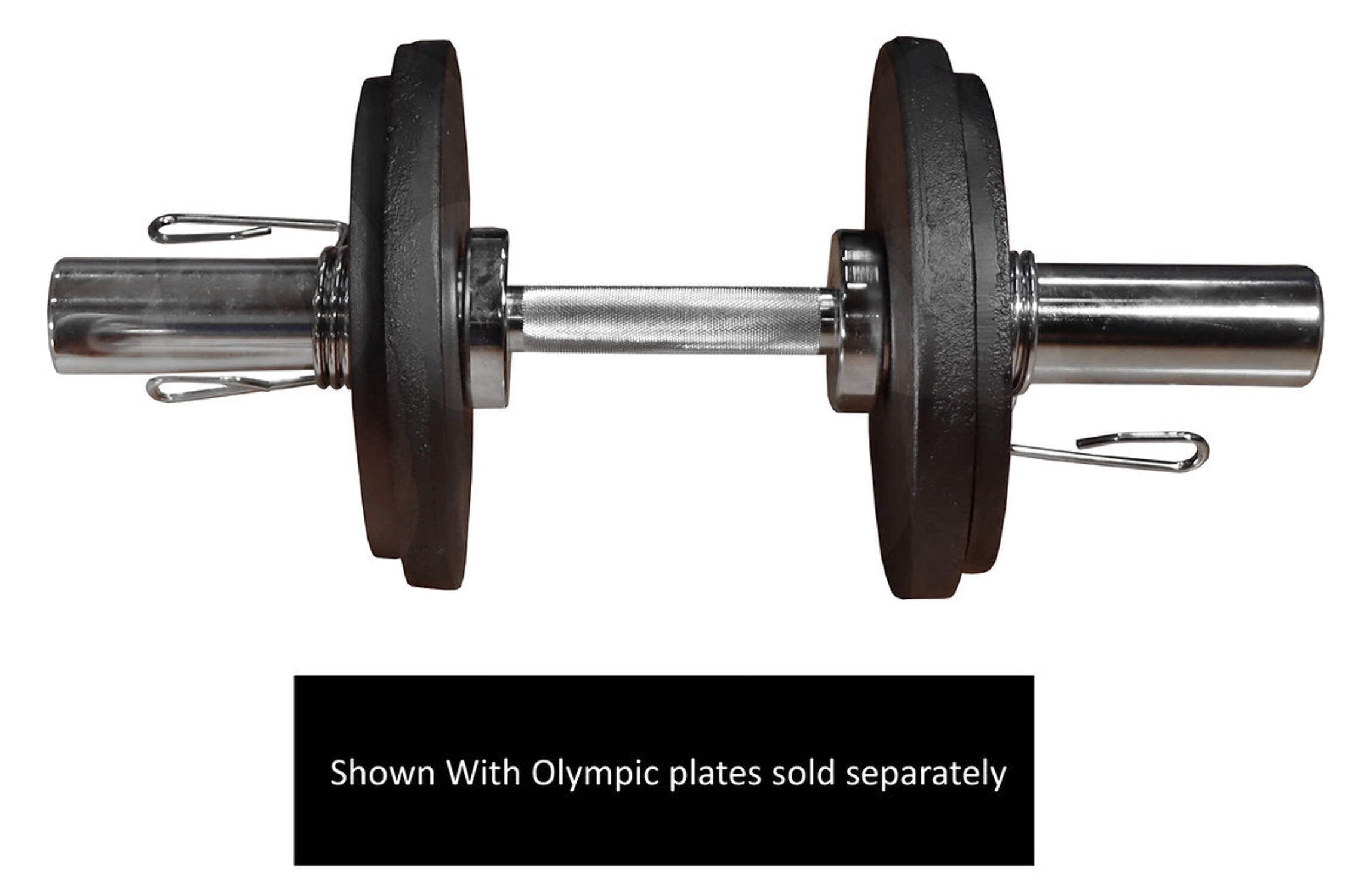 Deltech Fitness Pair Olympic Dumbbell Bars (OB-15)