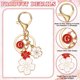 thumbnail image 3 of Llave inicial Uxcell, llavero con encanto de flor letra-G, llavero de flor de cerezo lindo para mujeres, llaves de coche, bolsos, accesorio de mochila, regalo, rojo, 3 of 7