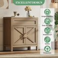 thumbnail image 1 of GloryStar Buffet Armoire Bahut Console avec Rangement Crédence Table avec 2 Portes Tablette Ajustable Café, 1 of 6