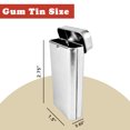 thumbnail image 2 of 2.75" Pocket-Sized Gum Tin, Metal Case, Flip-Top Lid, Sweda, Pack of 12 - Silver Tone, 2 of 10