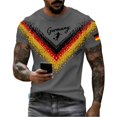 thumbnail image 4 of Women's Germany Football Graphic T-Shirt, Men's Soccer Graphic Print T-Shirt Casual Sportswear Top Athletic for Soccer Tournament 2026 Dark Gray Size: S, 4 of 4