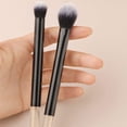 thumbnail image 4 of 2Pcs/Set Black Blush Brush & Blending Makeup Brush Cheek Blush Brush Makeup Tools Makeup Brush Orange, 4 of 6