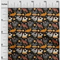 thumbnail image 2 of oneOone Cotton Silk Black Fabric Birds Rooster Quilting Supplies Print Sewing Fabric By The Yard 42 Inch Wide, 2 of 5