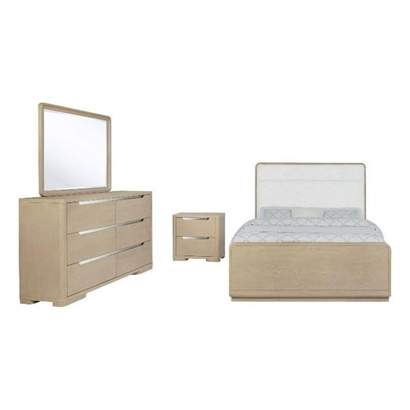 Ladera 4-piece Queen Bedroom Set Light Elm