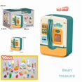 thumbnail image 1 of Mint Green Electric Play Refrigerator Toy for Kids 4-6 - Interactive Simulation Ice-Making, Educational Hands-On Learning, Parent-Child Bonding, Durable Plastic, Safe & Fun Home/Classroom Pretend, 1 of 6