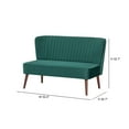 thumbnail image 7 of Artdeco Home Holleywood Loveseat Sofa - N/A Green, 7 of 7