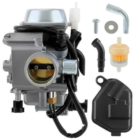 Carbhub Carburetor for Honda Foreman 450 TRX 450 TRX450ES TRX450FE TRX450FM TRX450S 1998-2004 Aftermarket Carb with Throttle Base Cover & Screw