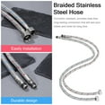 thumbnail image 3 of 2 Pcs Washer Hose Sink Hot and Cold 304 Stainless Steel Water Connector Washing Machine, 3 of 5