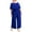 Cobalt Blue, variant on Connected Plus Size Popover Jumpsuit Cobalt Blue 22W