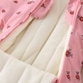 thumbnail image 6 of newwalpole Baby Snowsuit Newborn Printed Winter Clothes Outfit Infant Boys Grils Hooded Double Zippers Jumpsuit Onesie Coat Pink for Size 3-6 Months, 6 of 9