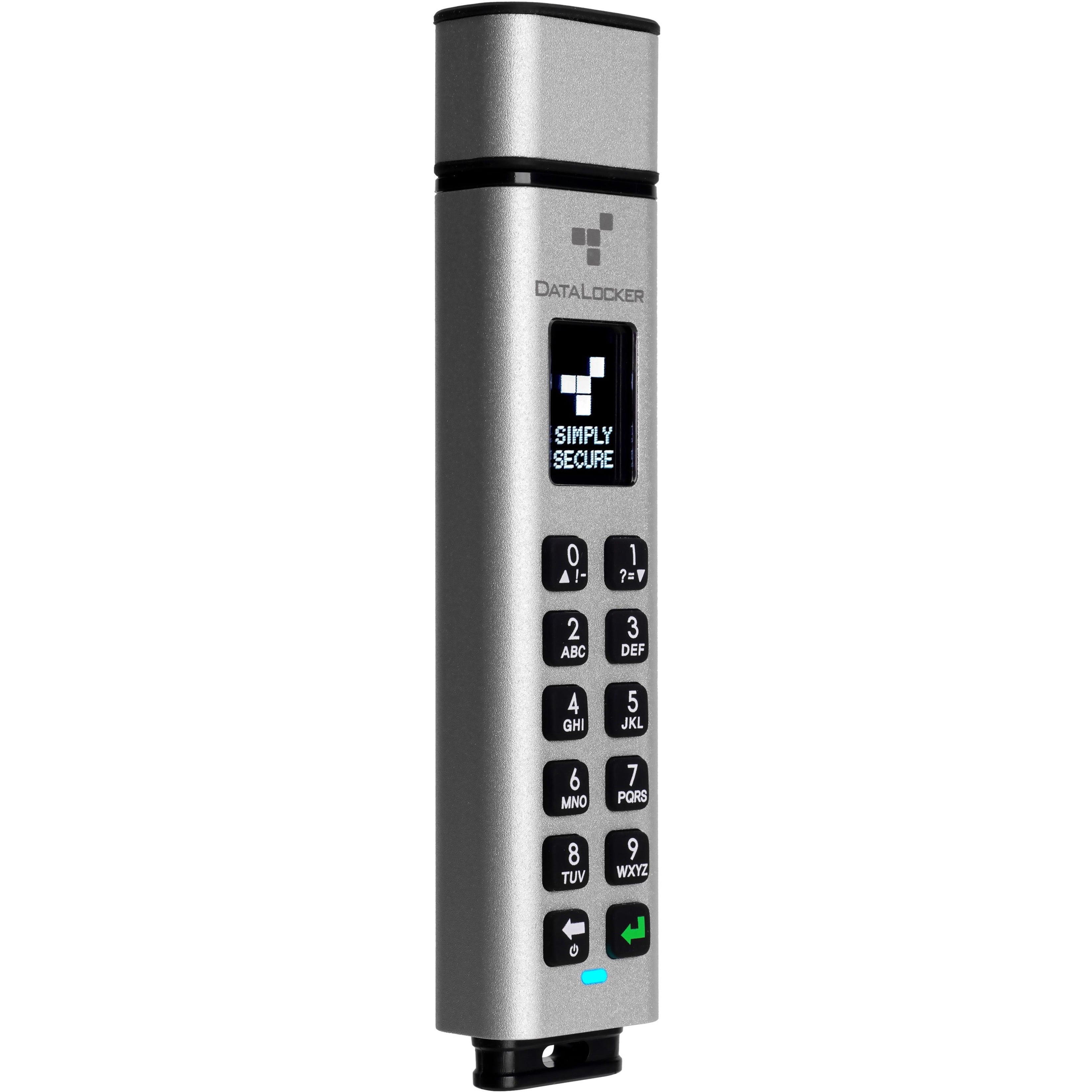DataLocker K350 16 GB Encrypted USB Drive - 16 GB - USB 3.1 (Gen 1) Type A, USB 2.0 Type A - 190 MB/s Read Speed - 190 MB/s Write Speed - 256-bit AES - 3 Year Warranty - TAA Compliant