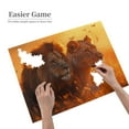 thumbnail image 2 of 1000-Piece Wooden Jigsaw Puzzle for Adults - Lion Couple Golden Hour , Fun & Challenging Brain Teaser, Stylish Home Decor & Unique Gift, 2 of 7