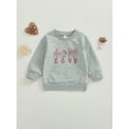 thumbnail image 2 of aturustex Toddler Girls Boys Valentine's Day Sweatshirts 6M 12M 18M 2T 3T 4T Infant Finger Heart Print Pullovers Crew Neck Long Sleeve Jumpers Little Fashion Loose Casual Spring Fall Clothes, 2 of 8