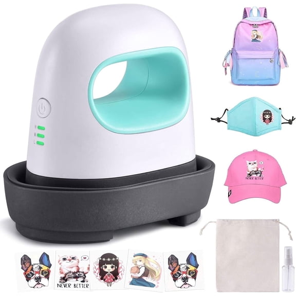 LERWAY Mini Heat Press Iron Machine Heating Transfer Printing Presses for T-Shirts, Shoes, Hats, and Crafts for Monther's Day
