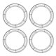 thumbnail image 1 of 4 PCS Hierro Flower Guirnalda Hoops DIY GARAND FRAME FRAME DE GURANO CUBIERTA ACCESORIOS, 1 of 5