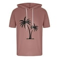 thumbnail image 3 of Camiseta Deportiva de Manga Corta de la Blusa de los Hombres Casual de la Moda Sólida con Capucha, Top Casual para Al Aire Libre, 3 of 7